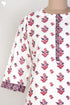 Cambric Cotton Kurta In Floral Block Print