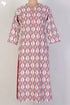Cambric Cotton Kurta In Graphic Block Print