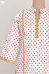 Cambric Cotton Paneled KurtaIn Graphic Block Print