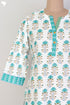 Cambric Cotton Kurta In Floral Block Print