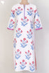 Cambric Cotton Kurta In Floral Block Print