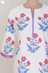 Cambric Cotton Kurta In Floral Block Print