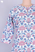 Cambric Cotton Kurta In Floral Block Print