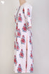 Cambric Cotton Kurta In Floral Block Print