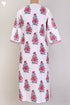 Cambric Cotton Kurta In Floral Block Print