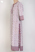 Cambric Cotton Kurta In Floral Block Print