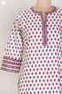 Cambric Cotton Kurta In Floral Block Print