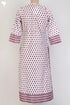 Cambric Cotton Kurta In Floral Block Print