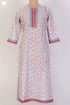 Cambric Cotton Kurta In Floral Print