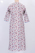 Cambric Cotton Kurta In Floral Block Print