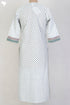Slub Cotton Kurta In Floral Print
