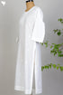 Cambric Cotton Kurta With Chikankari EmbroideryIn Ivory White