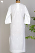 Cambric Cotton Kurta With Chikankari EmbroideryIn Ivory White
