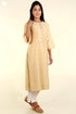 Chanderi Silk Kurta In Sandy Beige