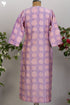 Chanderi Silk Kurta in Lilac Spot Hand Block