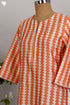 Chanderi Silk Kurta in Geometric Hand Block