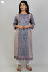 Mul Mul Cotton Dress In Floral Block Print