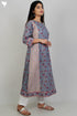 Mul Mul Cotton Dress In Floral Block Print