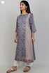 Mul Mul Cotton Dress In Floral Block Print