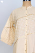 Mulmul Cotton Dress In Golden Graphic Block Print