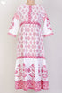 Mulmul Cotton Dress With Pleats In Floral Print