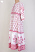 Mulmul Cotton Dress With Pleats In Floral Print