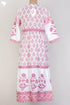 Mulmul Cotton Dress With Pleats In Floral Print