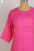 Matka Silk Kurta With Hand Embroidery