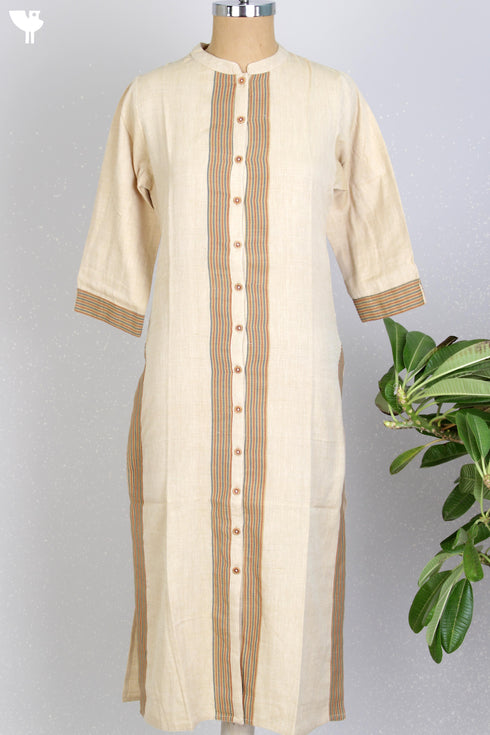 Mangalgiri Cotton Button Down Kurta