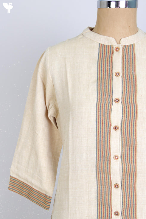Mangalgiri Cotton Button Down Kurta
