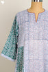Mul Mul Cotton Dress With Panels In Floral Block Print