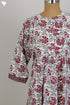 100% Cotton Fine Slub Dress in Floral Hand Block