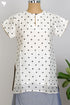 Chanderi Silk Tunic In Geometric Block Print