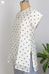 Chanderi Silk Tunic In Geometric Block Print