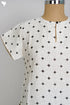 Chanderi Silk Tunic In Geometric Block Print
