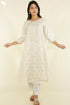 Chanderi Silk Dress With Sequined Embroidery