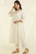 Chanderi Silk Dress With Sequined Embroidery