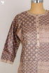 Tussar Silk Kurta In Graphic Block Print