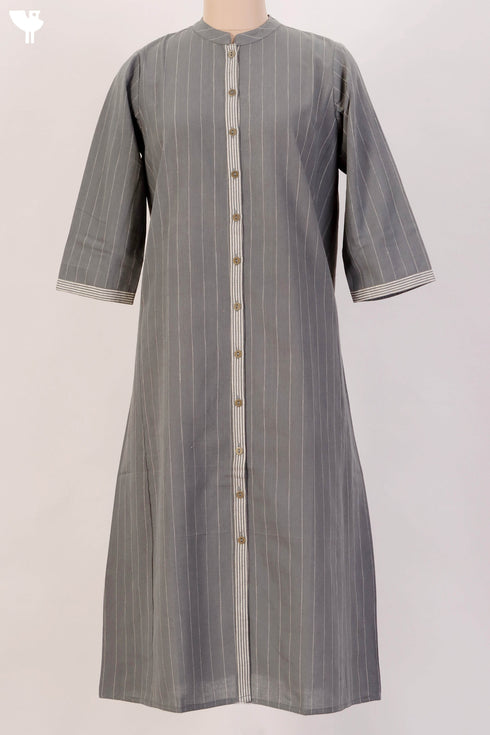 Khaadi Cotton Paneled Button Down Kurta