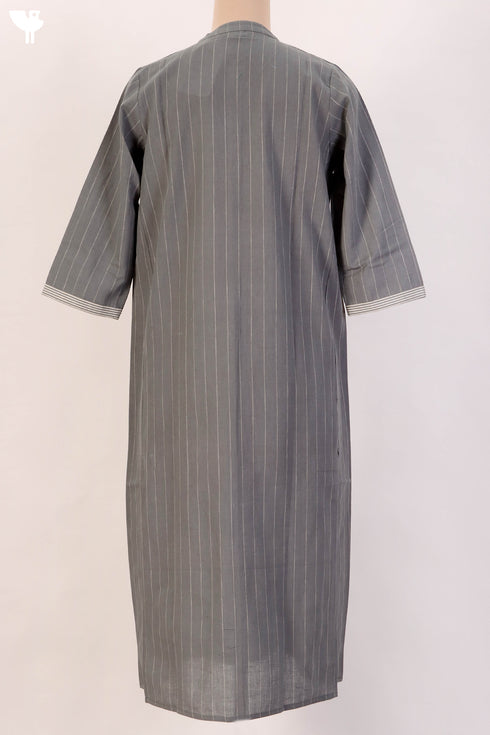 Khaadi Cotton Paneled Button Down Kurta