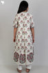 Cambric Cotton Kurta With Floral Block Print