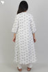 Cambric Cotton Kurta With Overlay Jacket In Floral Block Print