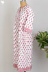 Cambric Cotton Dress In Floral Block Print