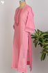 Chanderi Silk Kurta With Tissue Embroidery