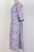 Cambric Cotton Kurta In Floral Block Print