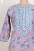 Cambric Cotton Kurta In Floral Block Print