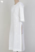 Cambric Cotton Kurta With Chikankari EmbroideryIn Ivory White