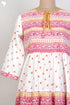 Cambric Cotton Tiered Dress With Block Print