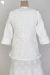 Cambric Cotton Lace Top With Ivory Block Print