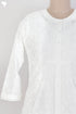 Slub Cotton Pleated Top With Ivory Block Print